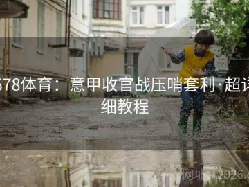 678体育：意甲收官战压哨套利·超详细教程