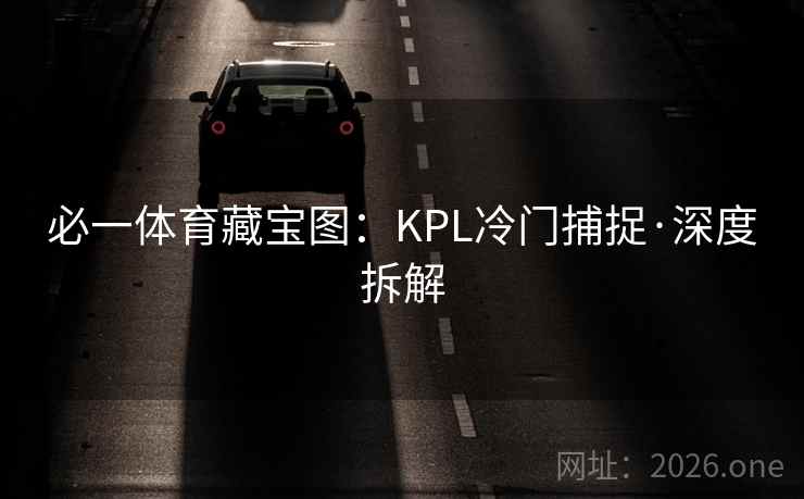 必一体育藏宝图：KPL冷门捕捉·深度拆解